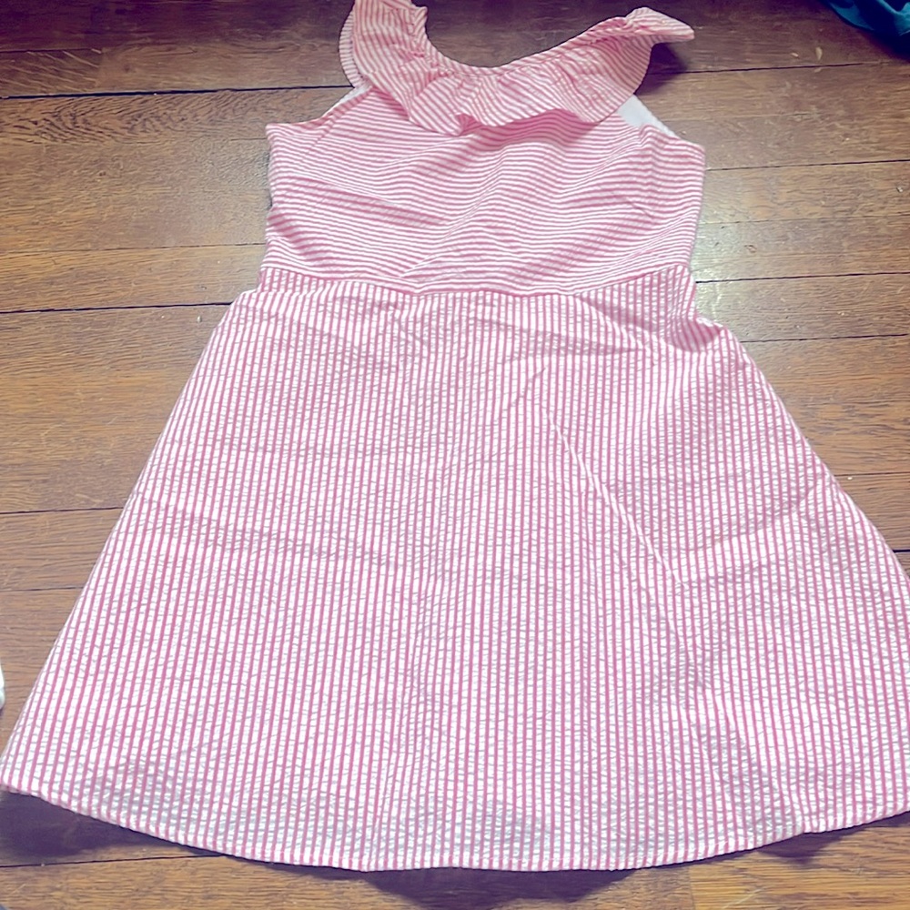 🌸🌼Florence Eiseman Pink Seersucker Dress Girls Size 8, Easter, Spring, Brunch